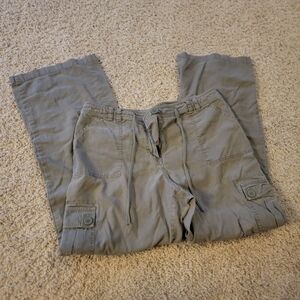 New York & Company Olive Green Drawstring Pants | Women’s Size 12
